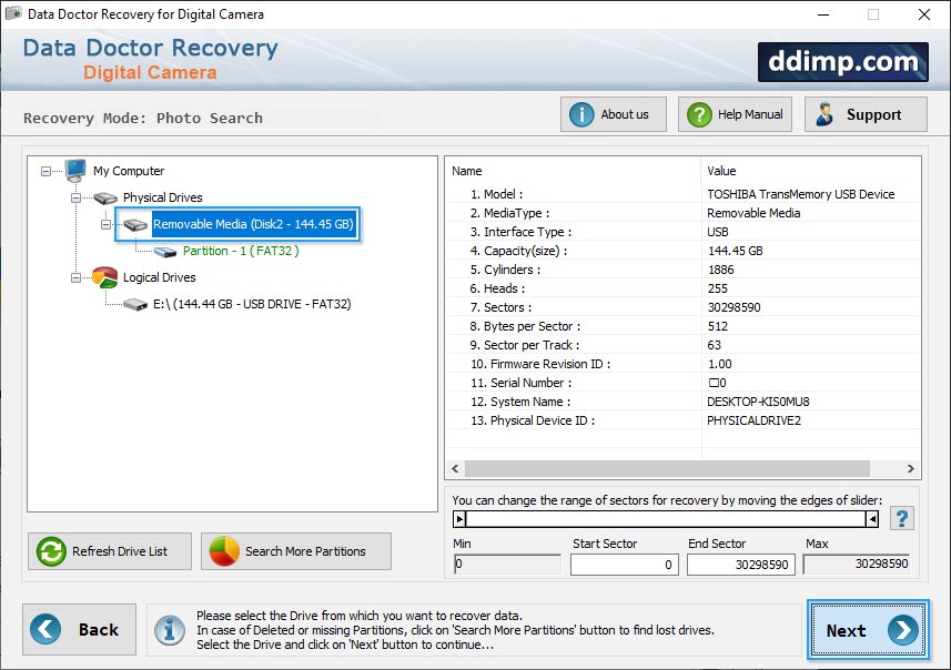 Digital Camera Data Recovery Software